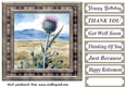 Tartan thistle card front 11