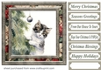 Naughty Christmas kitten card front 3