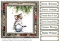 Naughty Christmas kitten card front 7