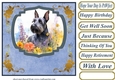 Floral Scottish terrier card front (N) 4