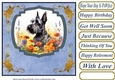 Floral Scottish terrier card front (N) 9