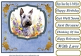 Floral Scottish terrier card front (N) 10