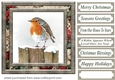 Christmas robin card front 3