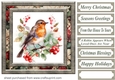 Christmas robin card front 5