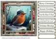 Christmas robin card front 9