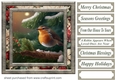 Christmas robin card front 11