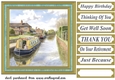 A day on the canal card front 1