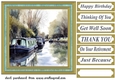 A day on the canal card front 2
