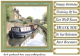 A day on the canal card front 4