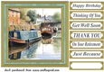 A day on the canal card front 5