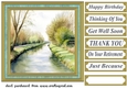 A day on the canal card front 6