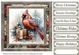Christmas gift cardinal card front 9