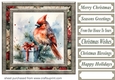 Christmas gift cardinal card front 13