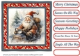 Santas on his way card front 1