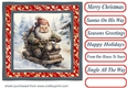 Santas on his way card front 2