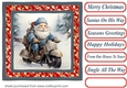 Santas on his way card front 3
