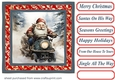 Santas on his way card front 4