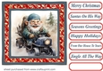 Santas on his way card front 7