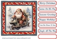 Santas on his way card front 8
