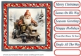 Santas on his way card front 10