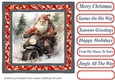 Santas on his way card front 11