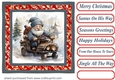 Santas on his way card front 13