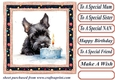 Framed Scottish terrier Birthday Card front 2