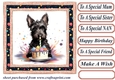 Framed Scottish terrier Birthday Card front 9