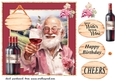 Male vineyard Birthday card front 3