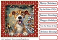 Christmas pooch in a tangle card front 3
