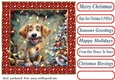 Christmas pooch in a tangle card front 5