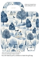Blue Christmas gift bag 2
