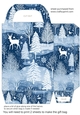 Blue Christmas gift bag 3