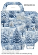 Blue Christmas gift bag 5