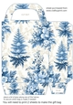 Blue Christmas gift bag 6
