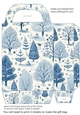 Blue Christmas gift bag 7
