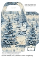 Blue Christmas gift bag 8