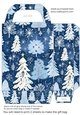 Blue Christmas gift bag 9