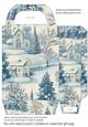 Blue Christmas gift bag 10