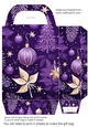 Purple Christmas gift bag 1