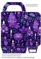 Purple Christmas gift bag 2
