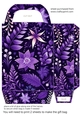 Purple Christmas gift bag 3