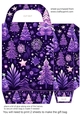 Purple Christmas gift bag 12