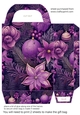Pink/purple Christmas gift bag 1