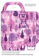 Pink/purple Christmas gift bag 3