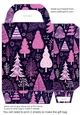 Pink/purple Christmas gift bag 4