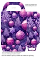Pink/purple Christmas gift bag 10