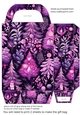 Pink/purple Christmas gift bag 11