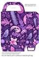 Pink/purple Christmas gift bag 12