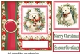 Christmas polar bear card front 3